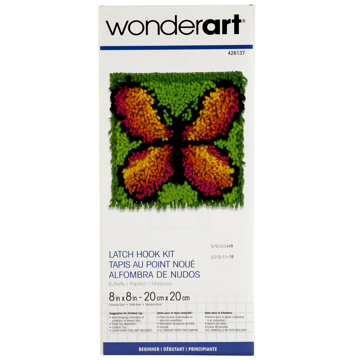 Wonderart latch hook butterfly instructions